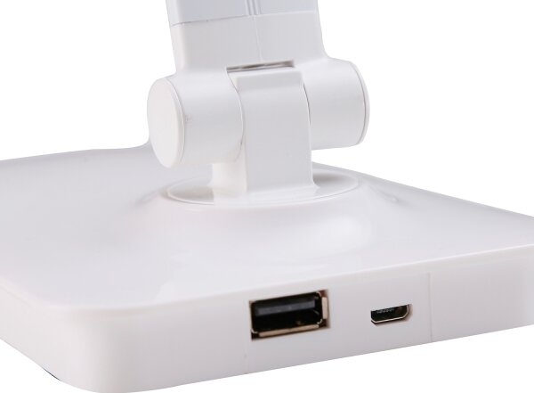 ONLI - LED Stmívatelná stolní lampa S USB portem DESKI LED/7W/230V 4000K bílá