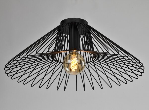 ONLI - Stropní svítidlo DUCCIO 1xE27/22W/230V pr. 60 cm černá