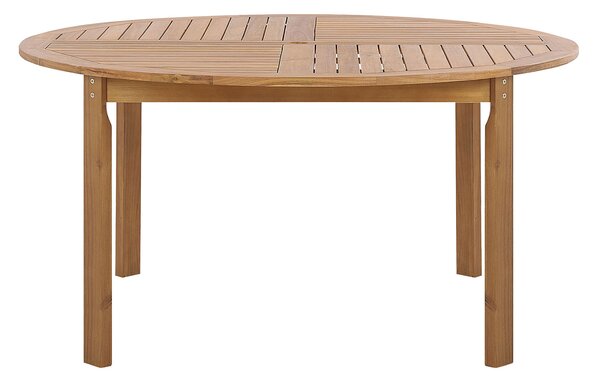 Zahradní jídelní stůl TOLVE 150 cm 150 cm Akáciové dřevo Hnědá