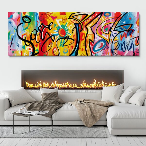 Obraz na plátně - Divokými kontrasty FeelHappy.cz Velikost obrazu (šířka x výška): 60 x 20 cm