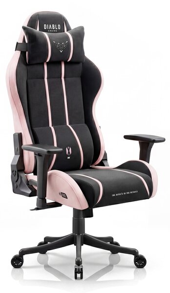 Látková herní židle černo-růžová Diablo X-One 2.0 Akira Pink Small