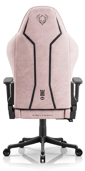 Látková herní židle černo-růžová Diablo X-One 2.0 Akira Pink Small