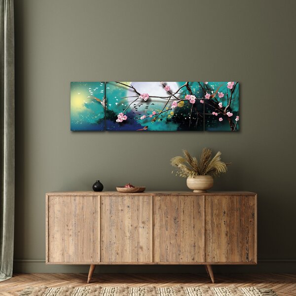 Obraz - Strom, grafika (170x50 cm)