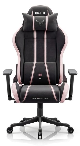 Látková herní židle černo-růžová Diablo X-One 2.0 Akira Pink Small
