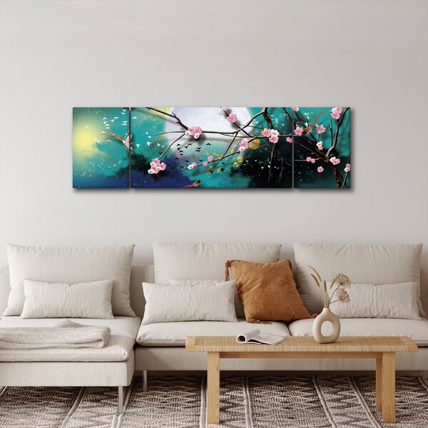 Obraz - Strom, grafika (170x50 cm)
