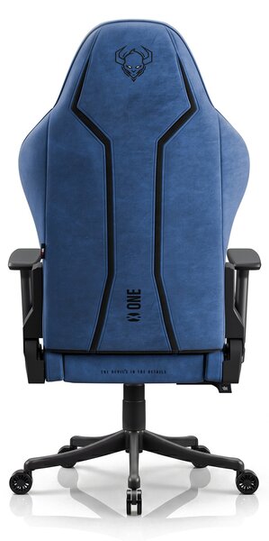 Látková herní židle černo-modrá Diablo X-One 2.0 Night Blue Small