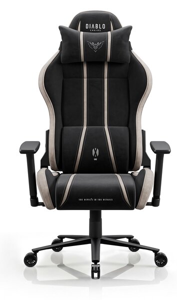 Látková herní židle černo-béžová Diablo X-One 2.0 Camel Black Normal