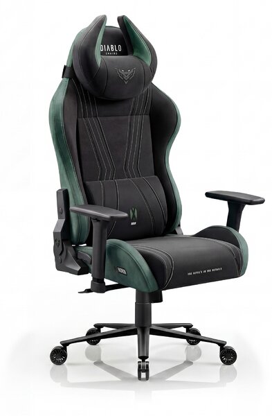 Látková herní židle černo-zelená Diablo X-Horn 2.0 Forest Green Normal