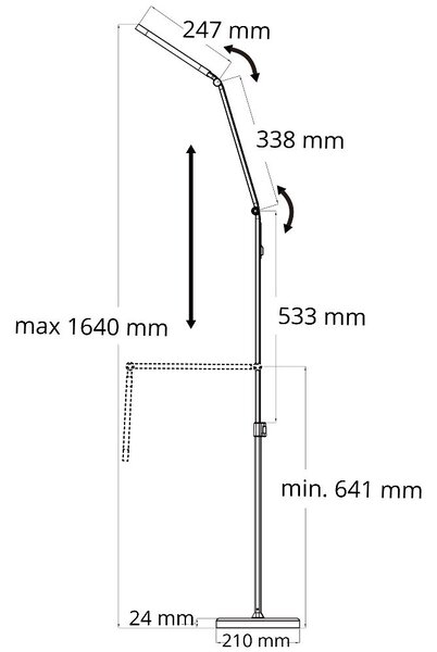 Goldlux Ferrara stojací lampa 1x13 W bílá 327369