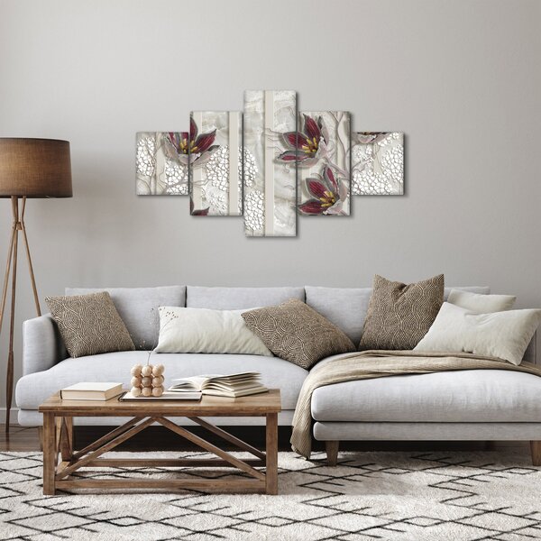 Obraz - Dekorativní květy (125x70 cm)