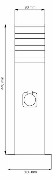 Goldlux Teksas venkovní stojací lampa 1x20 W grafitová 327970