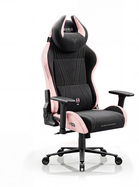 Látková herní židle černo-růžová Diablo X-Horn 2.0 Akira Pink Normal