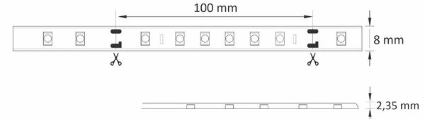 Goldlux led páska 200 cm 9 W 324177