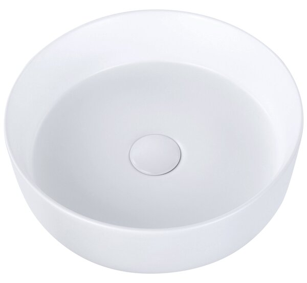 Umyvadlo na desku CALIG Krémově bílá ⌀ 36 cm Keramika