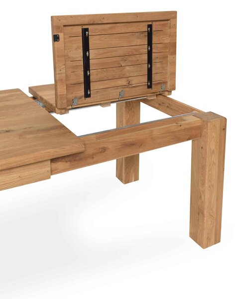 Rozkládací jídelní stůl Florencie z dubu - 1800(2500)x900 mm