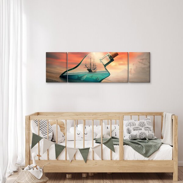 Obraz - Život v láhvi (170x50 cm)