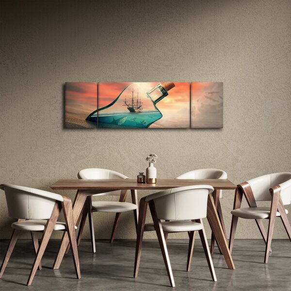 Obraz - Život v láhvi (170x50 cm)