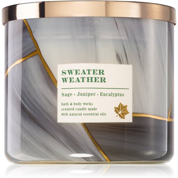 Bath & Body Works Sweater Weather vonná svíčka 411 g