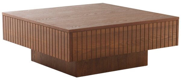 Jotex Tmavý dřevěný konferenční stolek FURUVIK 90 x 90 cm