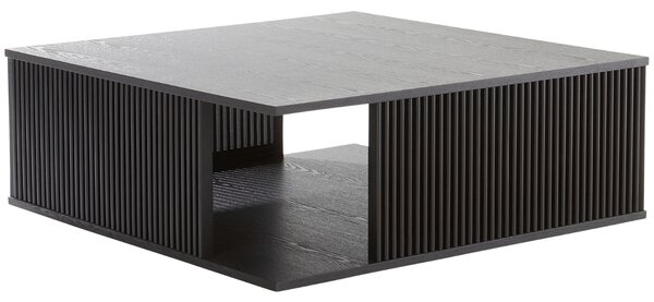 Jotex Černý dřevěný konferenční stolek Sion 100 x 100 cm