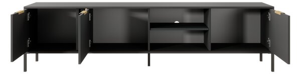 TV stolek/skříňka Lyran 3D (antracit + zlatá)