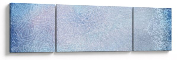 Obraz - Mandaly v modré (170x50 cm)