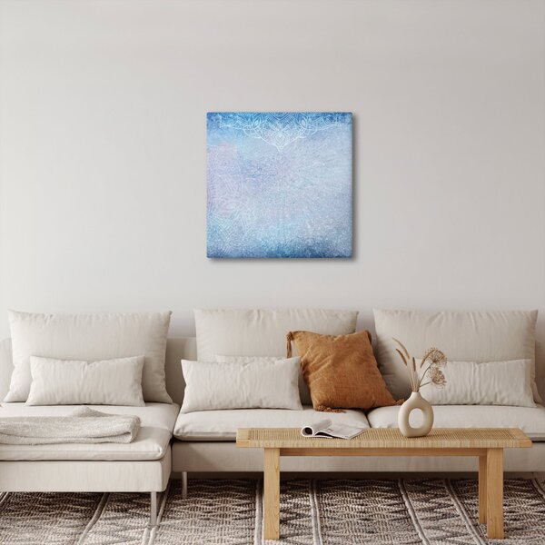 Obraz - Mandaly v modré (30x30 cm)