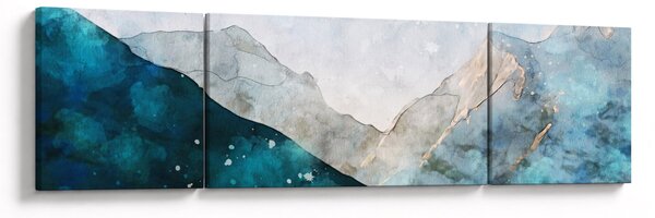 Obraz - Kresba hor (170x50 cm)