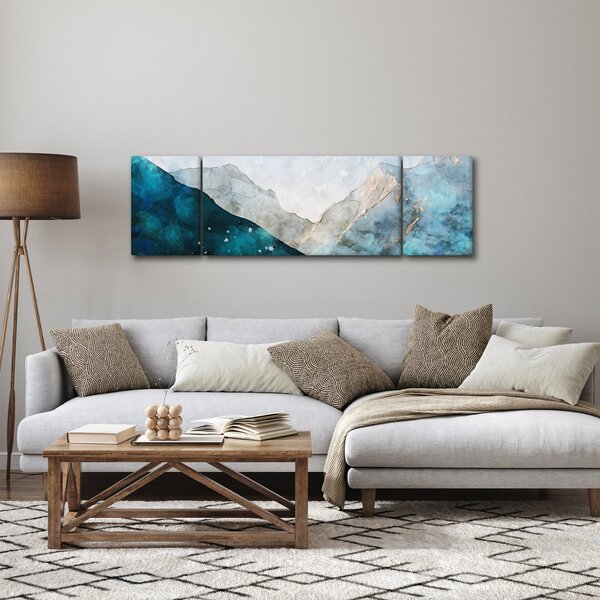 Obraz - Kresba hor (170x50 cm)