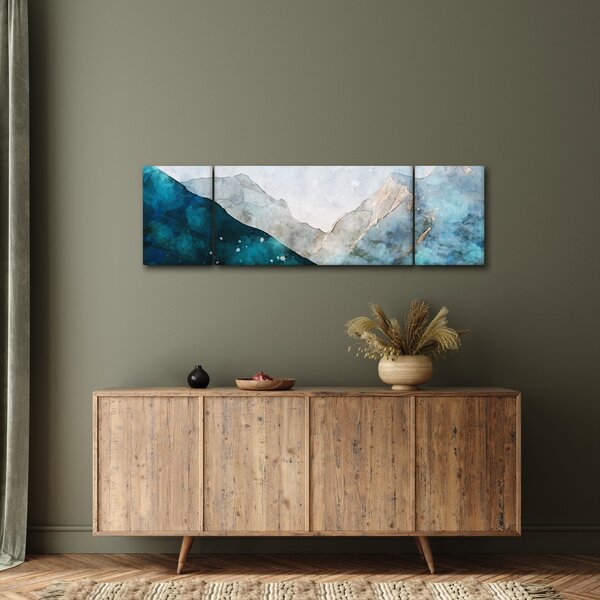 Obraz - Kresba hor (170x50 cm)