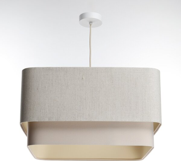 BPS Koncept Kwadro duo závěsné svítidlo 1x60 W krémová-béžová KWD-002
