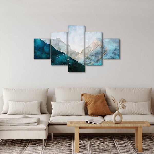 Obraz - Kresba hor (125x70 cm)