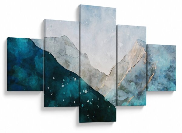 Obraz - Kresba hor (125x70 cm)