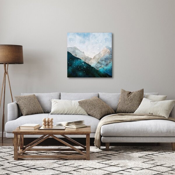 Obraz - Kresba hor (30x30 cm)