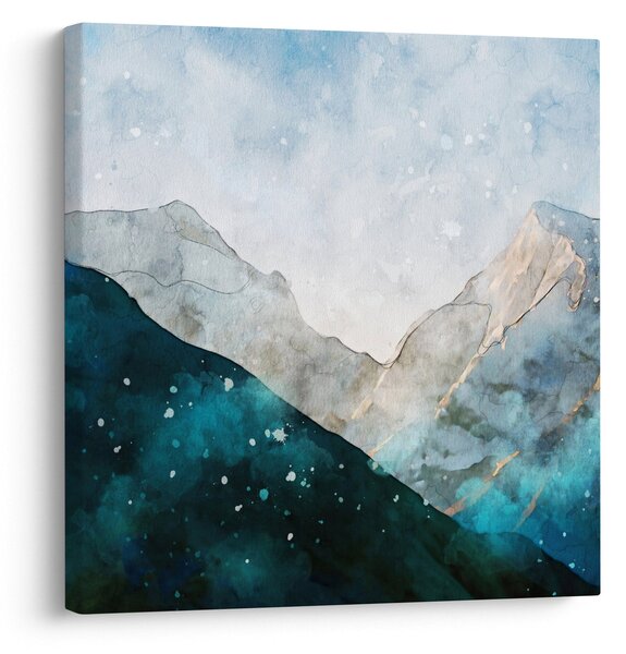 Obraz - Kresba hor (30x30 cm)