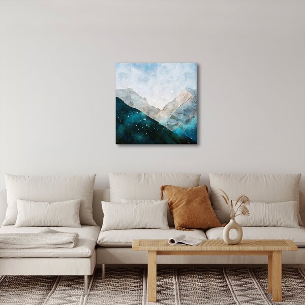 Obraz - Kresba hor (30x30 cm)