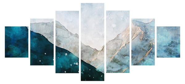 Obraz - Kresba hor (210x100 cm)