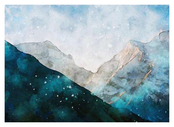 Obraz - Kresba hor (70x50 cm)