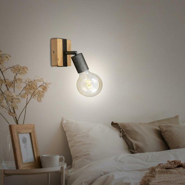 BRILONER Bodové svítidlo 10,3 cm 1x E27 25W šedá BRILO 2900-011