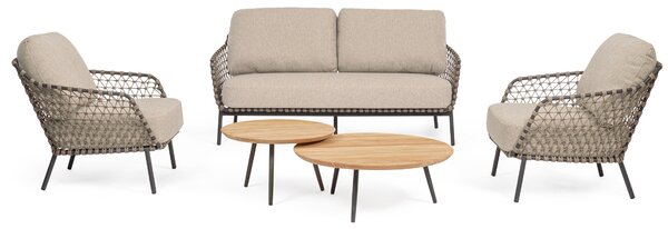 Bizzotto Set dvou zahradních stolků Ivissa 60/80 cm