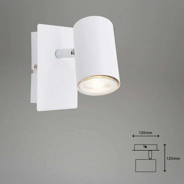 BRILONER Bodové svítidlo 12,3 cm 1xGU10 40W bílé BRILO 2857-016
