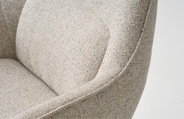 Unique Furniture Bouclé otočné křeslo Lynn