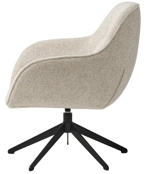 Unique Furniture Bouclé otočné křeslo Lynn