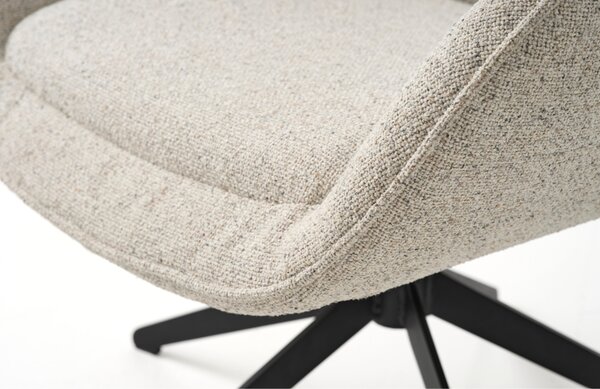 Unique Furniture Bouclé otočné křeslo Lynn