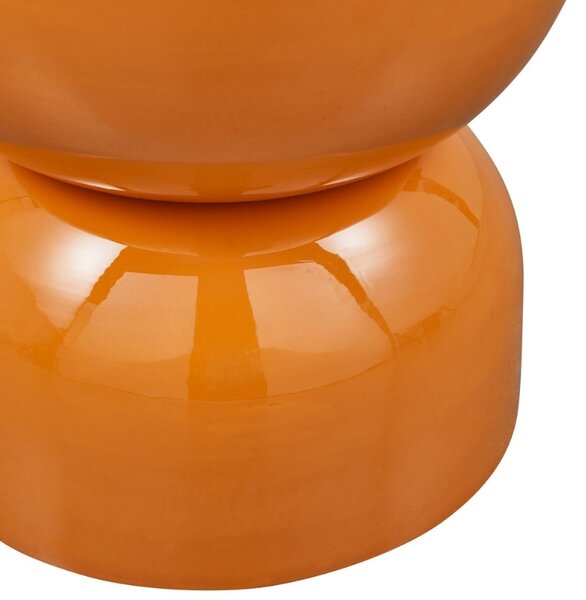 WOOOD Oranžový kovový odkládací stolek Hakee 32 cm