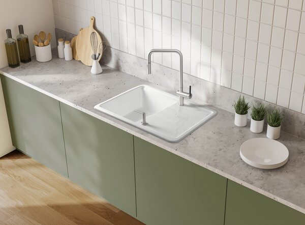 Deante Momi kuchyňská baterie stojící ušlechtilá ocel BKM_F73N
