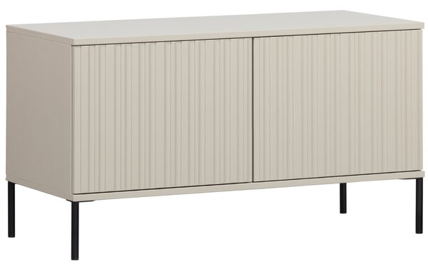WOOOD Šedobéžový dřevěný TV stolek Gravia 100 x 44 cm