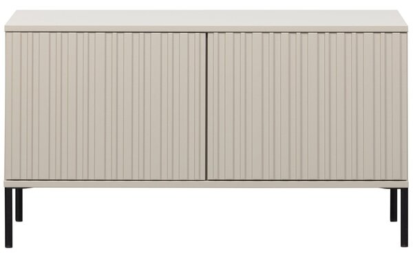 WOOOD Šedobéžový dřevěný TV stolek Gravia 100 x 44 cm