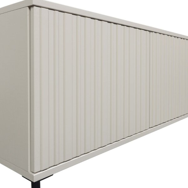 WOOOD Šedobéžový dřevěný TV stolek Gravia 100 x 44 cm