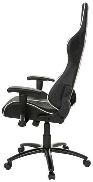 HERNÍ ŽIDLE, vzhled kůže, černá, bílá MID.YOU - Online Only kancelářské židle, Online Only
